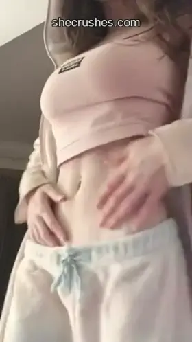 Clothed Cute Teen Masturbating