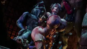 Ivy getting tag-teamed (DH)