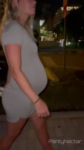 I was literally about to pop!