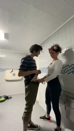 He was looking at me funny so I pulled him into the bathroom for some fun.[fm]