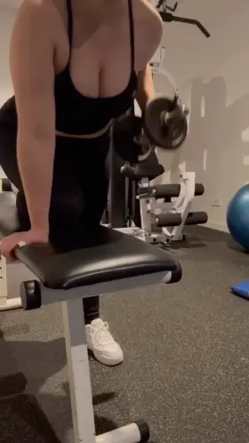 Me rewarding myself after every set 😋