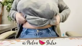 Titty drop from work 😋 [oc]