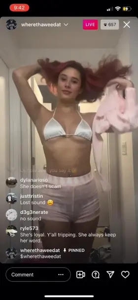 Cute girl flashes her boobs