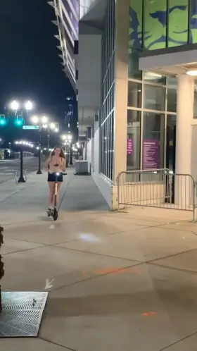 Next time you see a girl on a scooter make sure to look twice