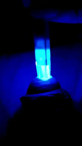 Blue Lighted Sounding (modified lighted chopstick)