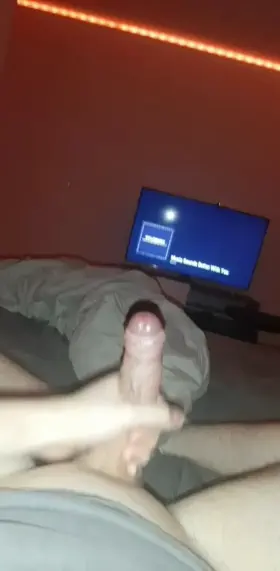 watch my uncut teen cock shoot a massive load
