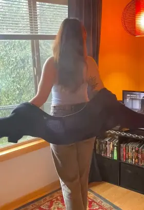 Help me get undressed and then smoke this joint with me 🕳🐇✨💨