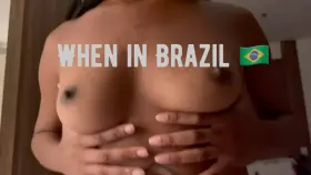 Brazilian Hottie gives me a warm introduction while on vacation 🇧🇷