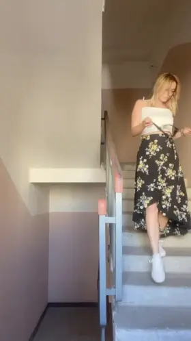 Stop why are you looking at my ass [f]