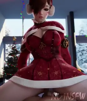 D.va Riding On Christmas (No1) [Overwatch]