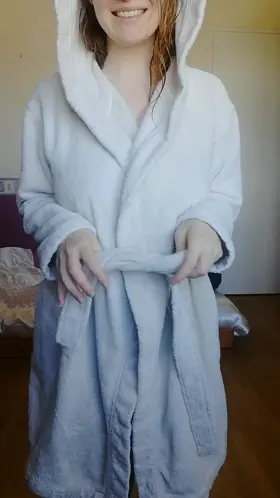 Still wet from my shower!