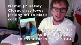 I try to pretend I'm straight, but I'm just a sissy fag that loves stroking to big black cock ;)