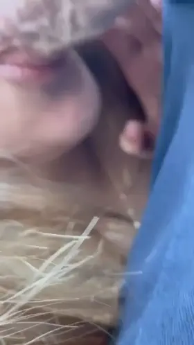 Sucking Cock While Zach Drives. He was so ready to cum!!