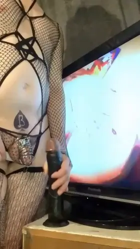 Caged and spaded sissy desperate to worship BBC