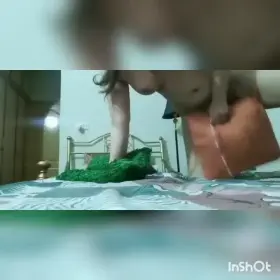 Desi Girl Masturbating with Pillow 💦(2 Videos Link In Comment)