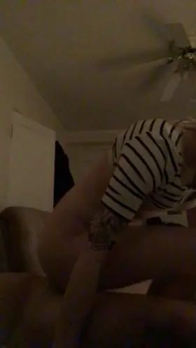 Small cute amateur property manager of my apartment riding my dick