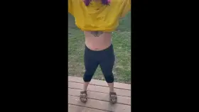 (OC) I never wear a bra with this hoodie, why would I? lol