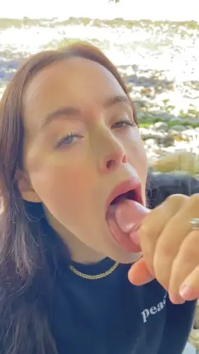 Down to suck pretty much anywhere 😛