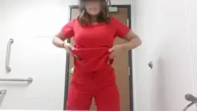 Just dropping titty at work