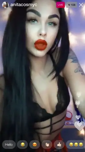 LIVE IG - What if she forgot to lock the door? 🐰