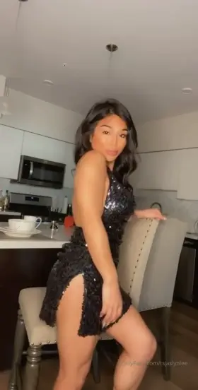 Jaslyn Lee's Little Black Dress 😍🍆