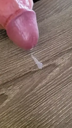 Cum On Desk Close-up