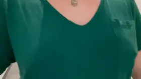 Pierced Nipples With No Bra At Work