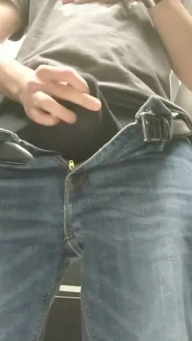 Precum in Calvin Klein boxer briefs