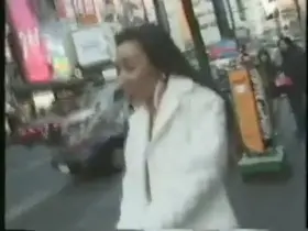 Asian prostitute in Japan Walking Around Naked During Rush Hour looking for western customers