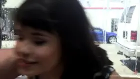 Yhivi Gangbanged at the Laundromat