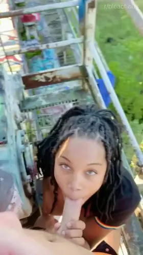 Outdoor Blowjob in a Park