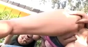 Filipina lbfm bald pussy bent over fingered ass licked then dildoed