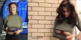 Sophie Rose wore the same shirt for television that she wore for her jerk off photoshoot