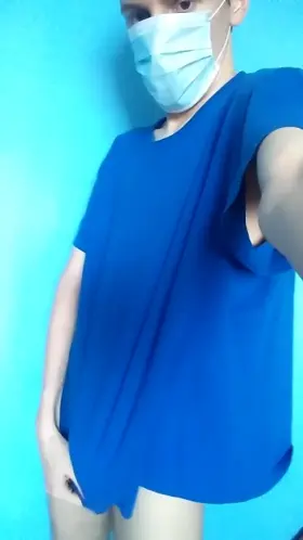 Revealing my teen cock and pale body! ❤