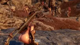 Dragonborn Uses Her Body To Get Past Giants