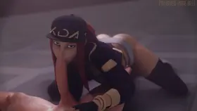 Akali sucking (polishedjadebell) [League of Legends]