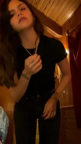 All black clothes but I'm wearing a pair of cute undies underneath!