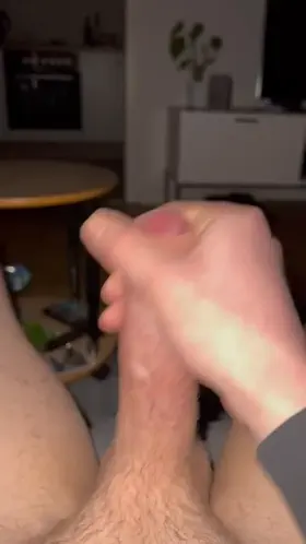 Intense orgasm jerking off