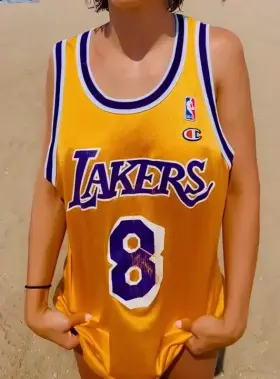 Wearing nothing under my jersey