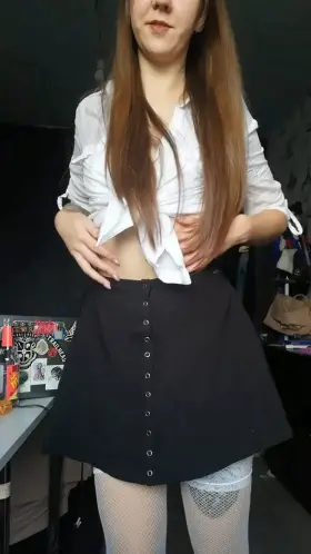 I might have small tits but I think my peachy butt makes up for it