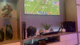 Flashback to taking my bull for a ride while my cuck watched the Super Bowl 😫😈