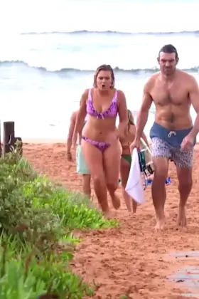 Gorgeous Aussie Actress Sophie Dillman & Her Jiggly Bikini Belly from Home & Away