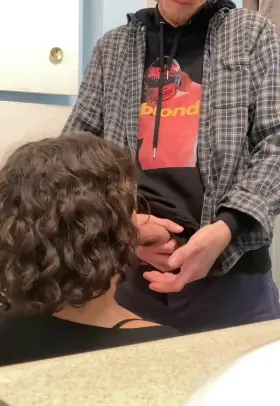 She is beautiful with a cock in her mouth