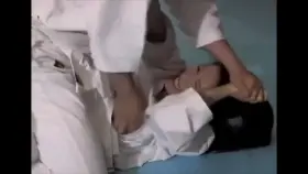 Judo Teacher Has No Chance Against Student And Gets Completely Dominated, Fucked, And Jizzed On