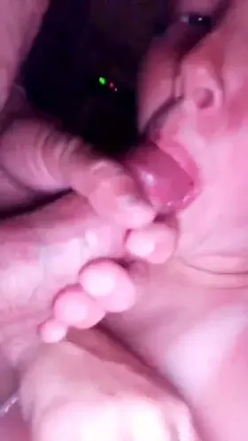 My girlfriend. Check. The hog and the huge shot of pearly cum? Not mine