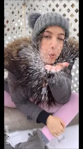 Being naughty outside :)