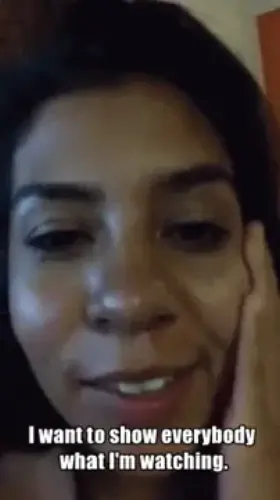 She wants to show you what she's watching.