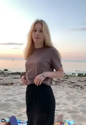 Showing my pussy first time outdoors