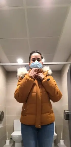 Almost caught in the bathroom at work ...