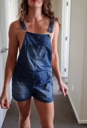 I love my denim outfit, But I think it looks better on the floor hehe